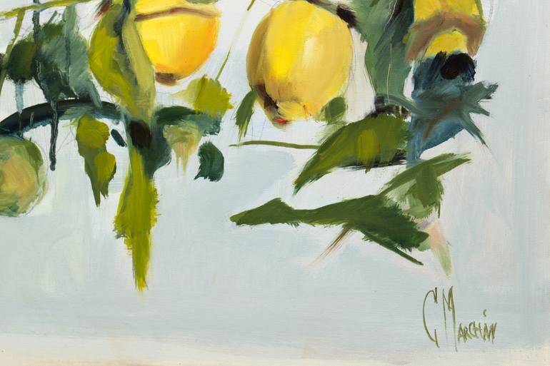 Original Expressionism Botanic Painting by Cecilia Marchan