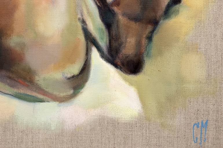 Original Dogs Painting by Cecilia Marchan