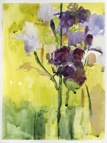 Print of Expressionism Floral Paintings by Cecilia Marchan