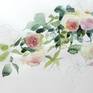 I like to draw with graphite and also paint with watercolor. Here try to merge the two techniques, but leaving present and clean, pure, minimalist. I love the impact of the simple. This is a study on rosal climber.
It is in Arches paper of 300 g.