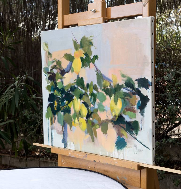 Original Garden Painting by Cecilia Marchan