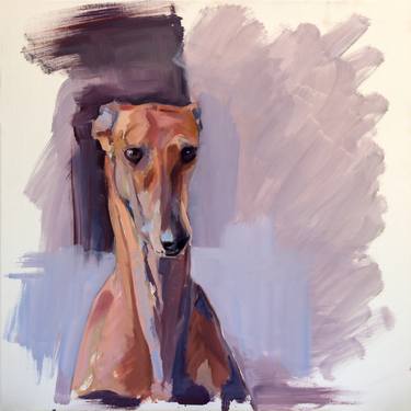 Print of Dogs Paintings by Cecilia Marchan