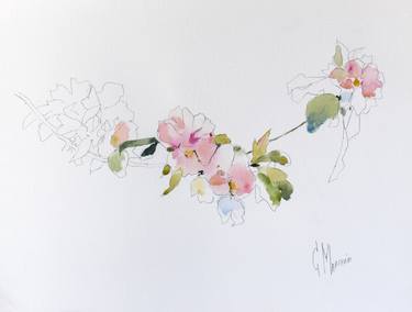Print of Expressionism Floral Drawings by Cecilia Marchan