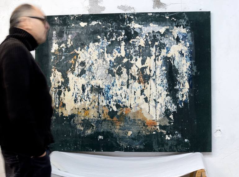 Original Abstract Expressionism Abstract Painting by Leandro Antoli