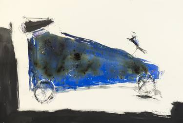 Print of Automobile Paintings by Leandro Antoli