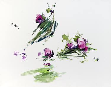Print of Impressionism Floral Paintings by Leandro Antoli