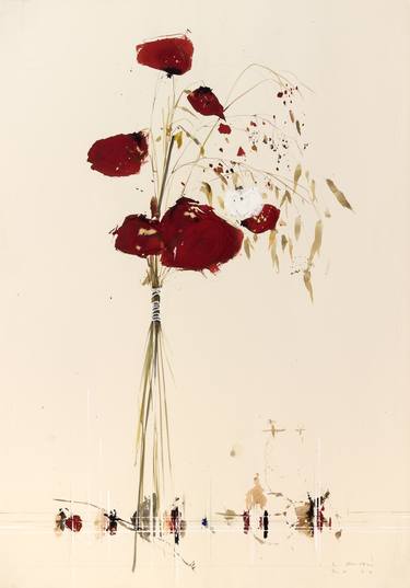 Print of Minimalism Floral Paintings by Leandro Antoli