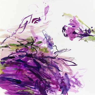 Print of Abstract Expressionism Floral Paintings by Leandro Antoli