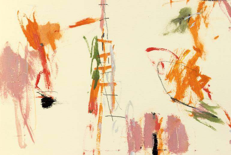 Original Abstract Expressionism Abstract Painting by Leandro Antoli