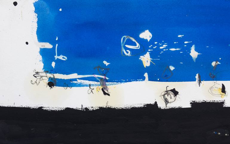 Original Abstract Expressionism Geometric Painting by Leandro Antoli