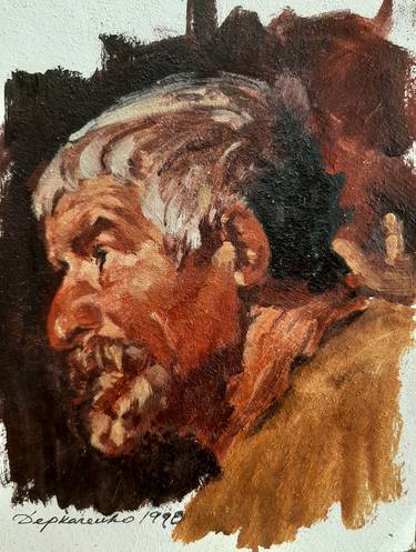 Velazquez painting MAN's HEAD copy thumb