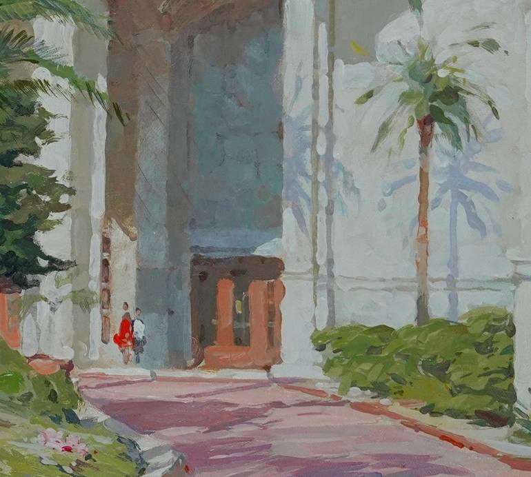Original Illustration Architecture Painting by Vladimir Derkach