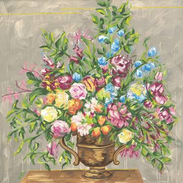 Original Modern Floral Paintings by Ewelina EFFE Czarniecka