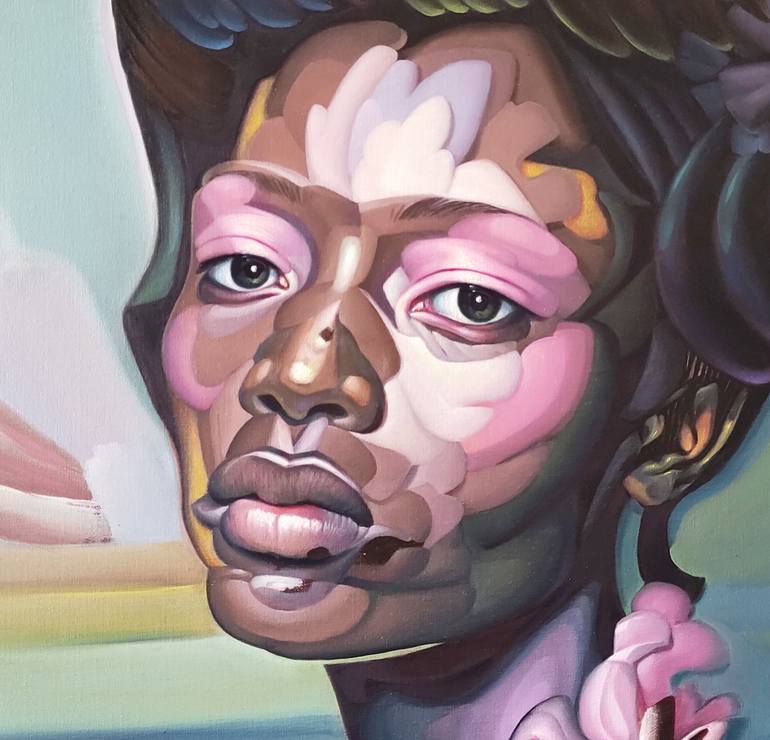 Original Figurative Women Painting by Bogdan Dide