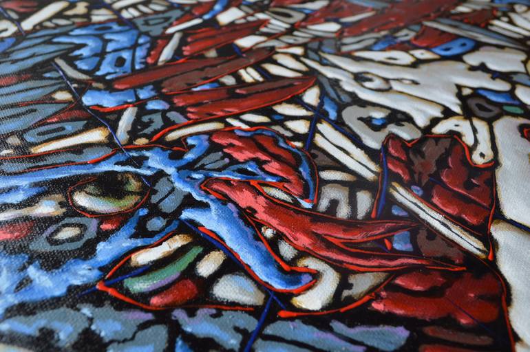 Original Abstract Politics Painting by Bogdan Dide