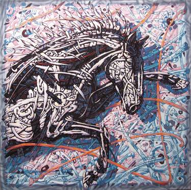 Print of Abstract Horse Paintings by Bogdan Dide