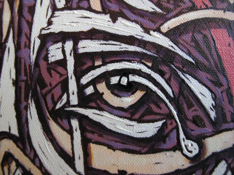 Original Abstract Religion Painting by Bogdan Dide