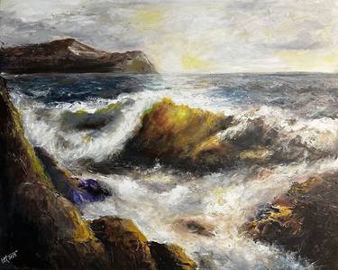Original Impressionism Seascape Painting by Terry Orletsky