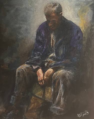 Original Impressionism People Painting by Terry Orletsky