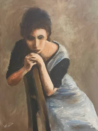 Original Impressionism Women Painting by Terry Orletsky