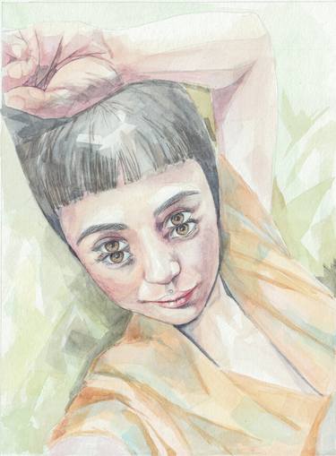 Print of Realism Women Paintings by Zoe Lunar