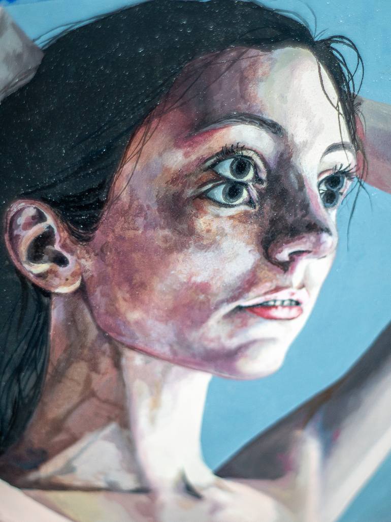 Original Figurative People Painting by Zoe Lunar