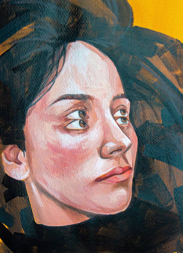 Print of Figurative Portrait Paintings by Zoe Lunar