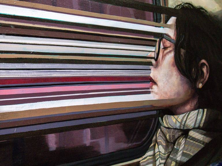 Original Figurative People Painting by Zoe Lunar