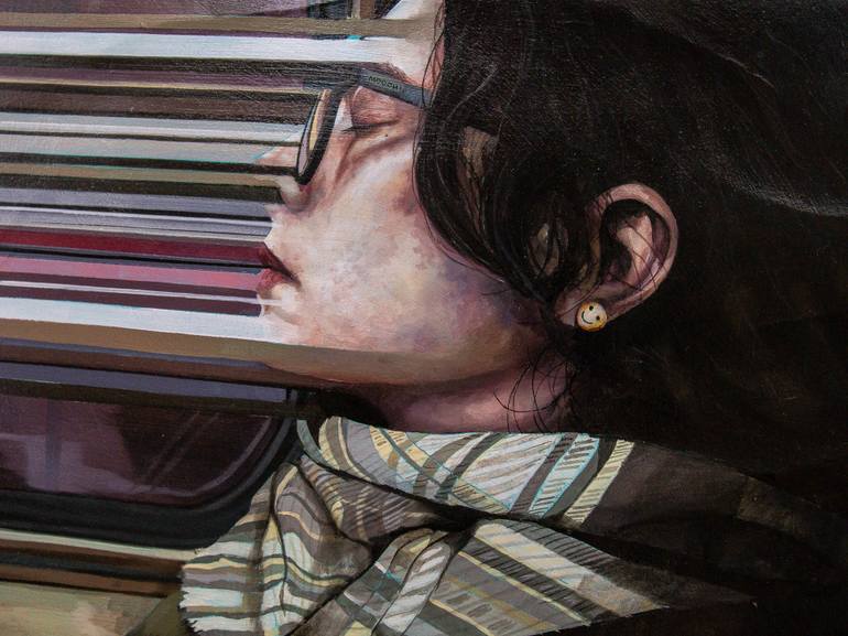 Original Figurative People Painting by Zoe Lunar