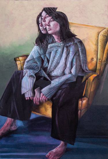 Original Women Painting by Zoe Lunar