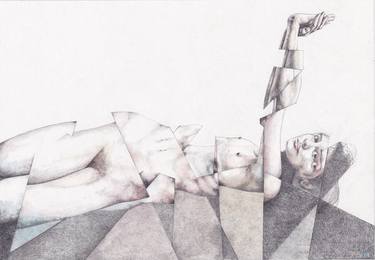 Original Realism Nude Mixed Media by Zoe Lunar