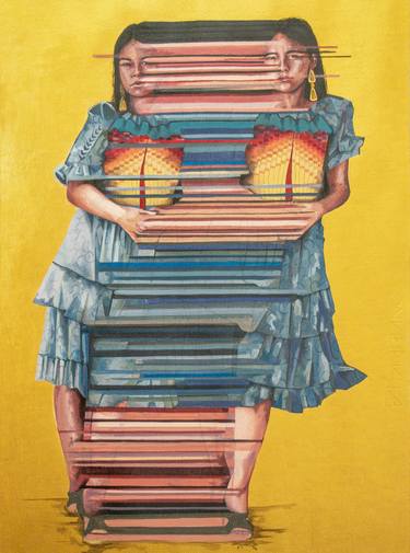 Original Realism People Paintings by Zoe Lunar