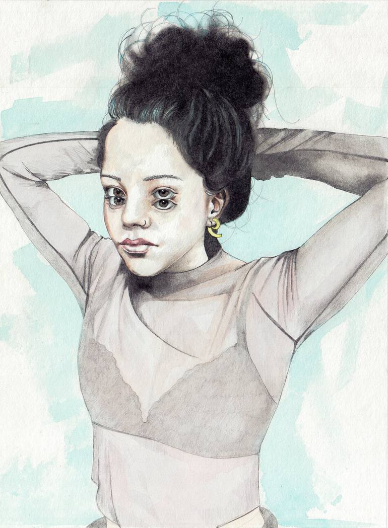 Print of Realism Women Drawings by Zoe Lunar
