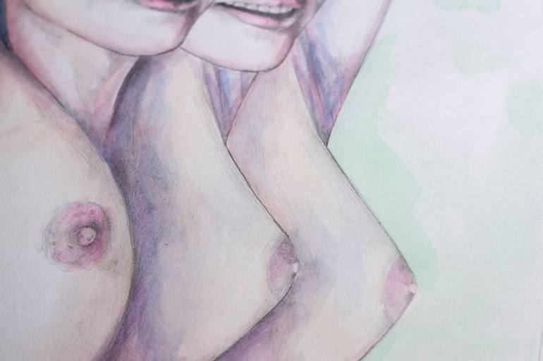Original Realism Nude Painting by Zoe Lunar