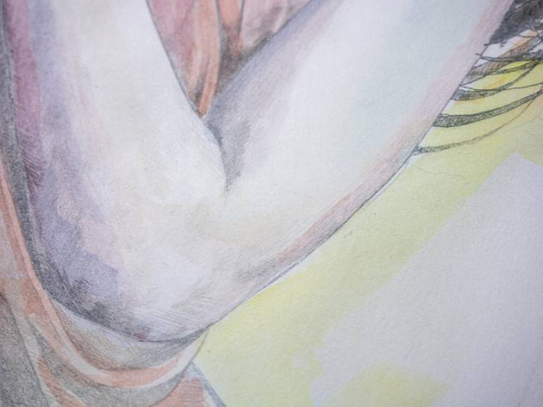 Original Realism Women Mixed Media by Zoe Lunar