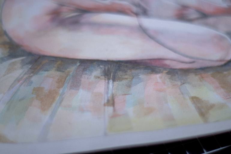 Original Realism Women Mixed Media by Zoe Lunar