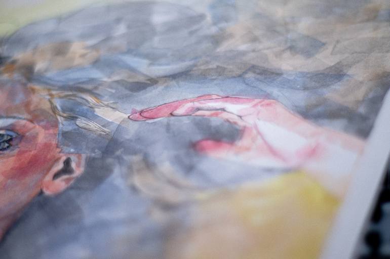 Original Realism Women Mixed Media by Zoe Lunar