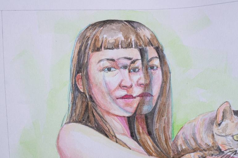 Original Realism Women Painting by Zoe Lunar