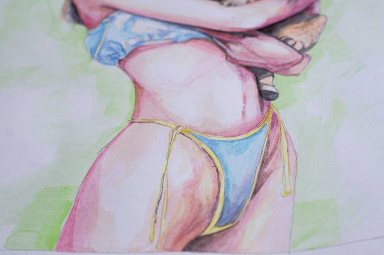 Original Realism Women Painting by Zoe Lunar