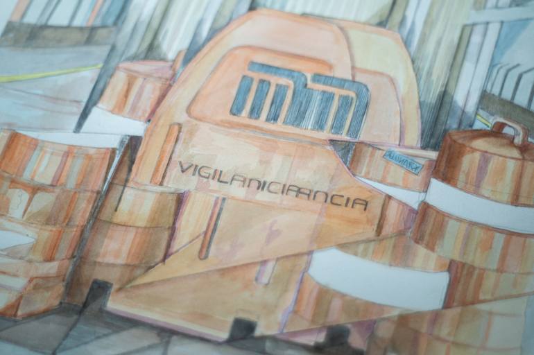 Original Realism Cities Painting by Zoe Lunar