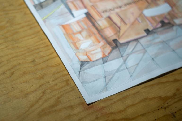 Original Realism Cities Painting by Zoe Lunar