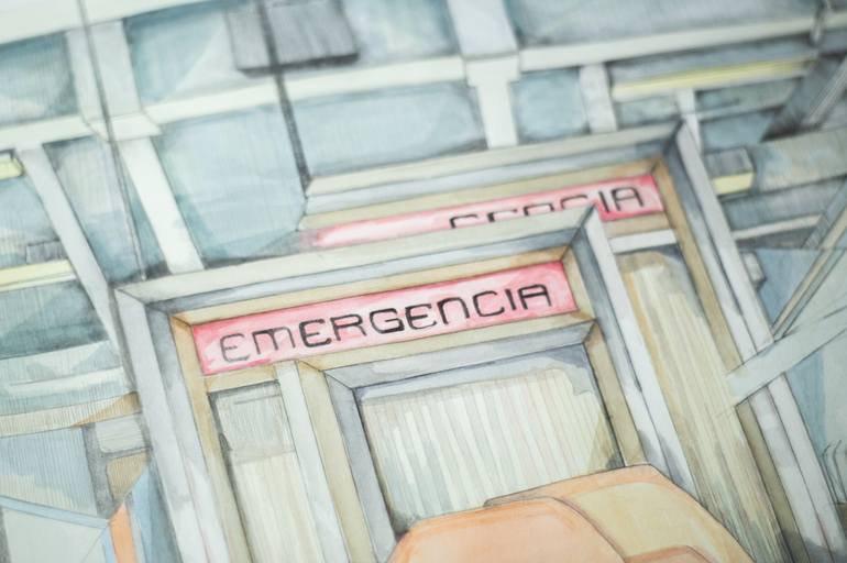 Original Realism Cities Painting by Zoe Lunar