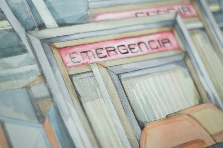 Original Realism Cities Painting by Zoe Lunar