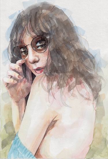 Original Surrealism Women Paintings by Zoe Lunar