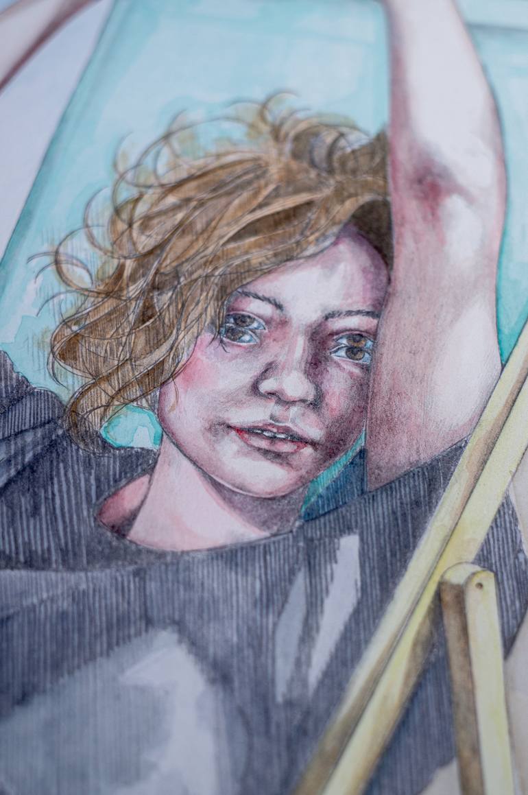 Original Surrealism Women Mixed Media by Zoe Lunar