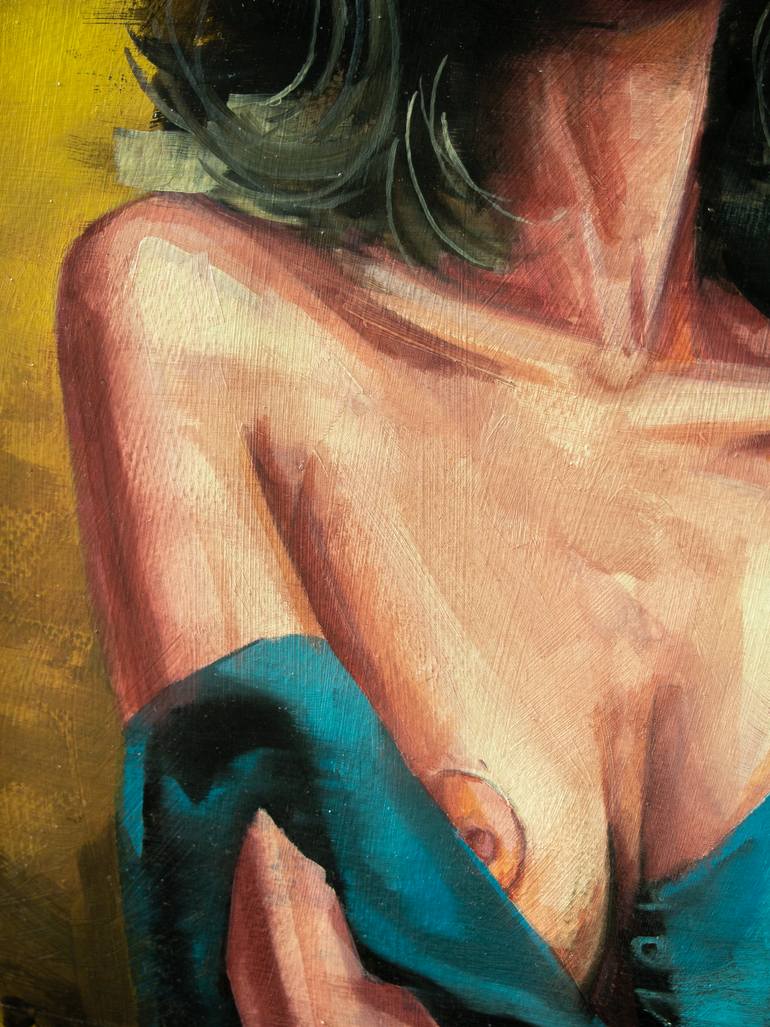 Original Realism Women Painting by Zoe Lunar