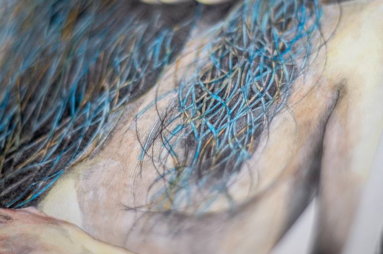 Original Realism Women Mixed Media by Zoe Lunar