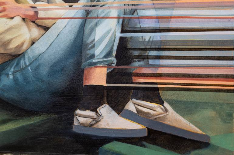 Original Figurative People Painting by Zoe Lunar
