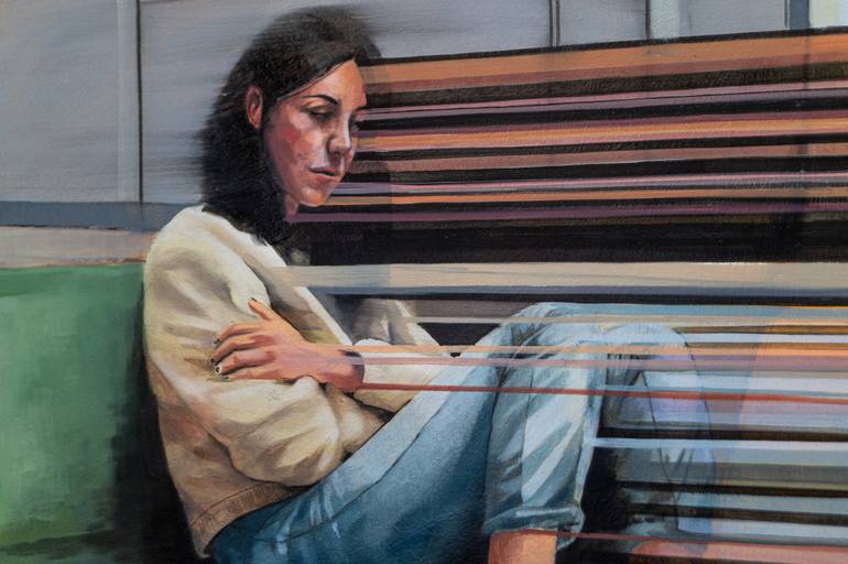 Original Figurative People Painting by Zoe Lunar