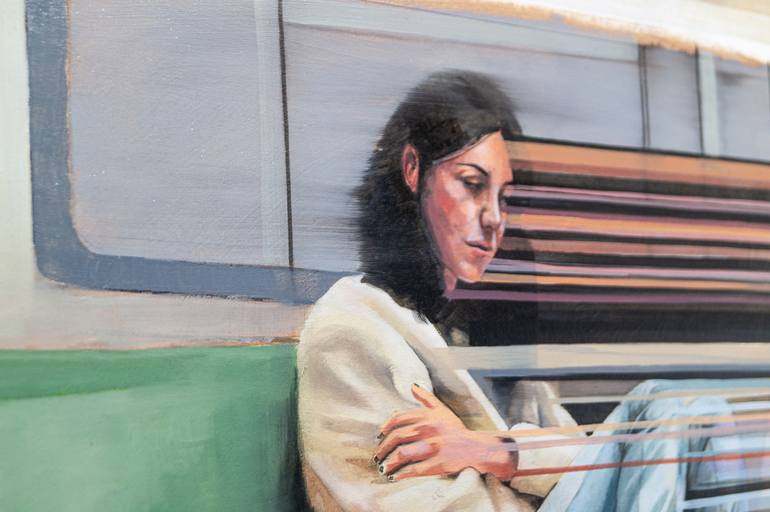 Original Figurative People Painting by Zoe Lunar